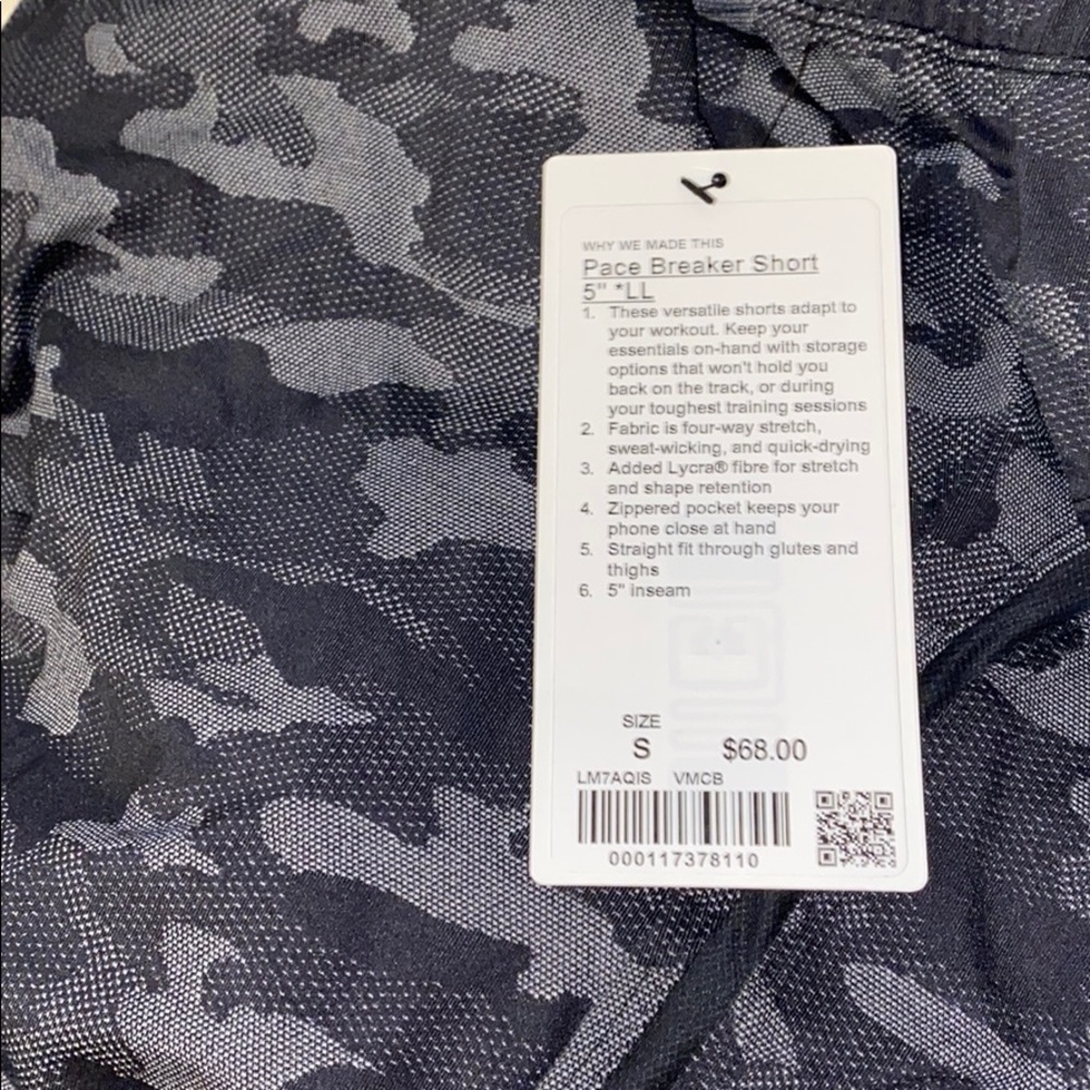 Pace Breaker Short 5” *Linerless, NWT - Picture 4 of 4